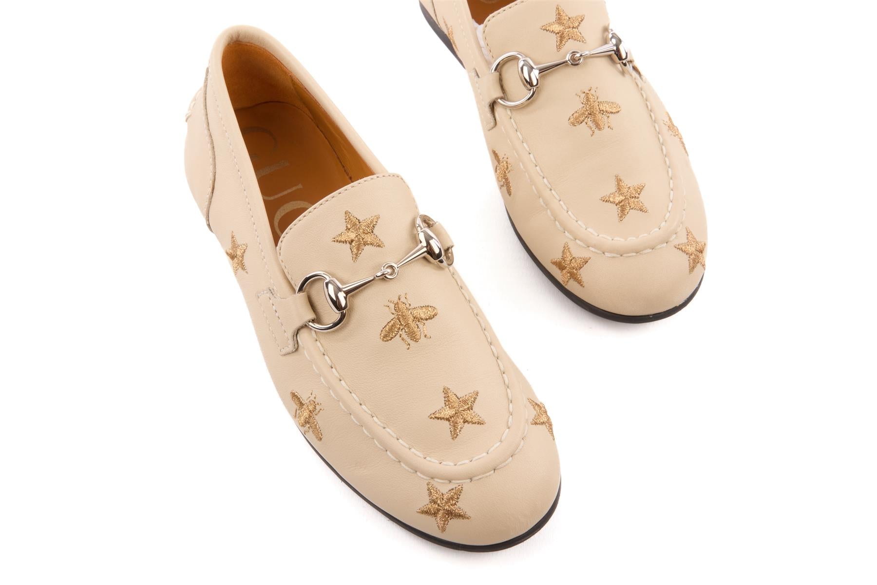 GUCCI BEIGE KIDS BOYS HORSEBIT LOAFERS EU 28 UK 10 US 11
