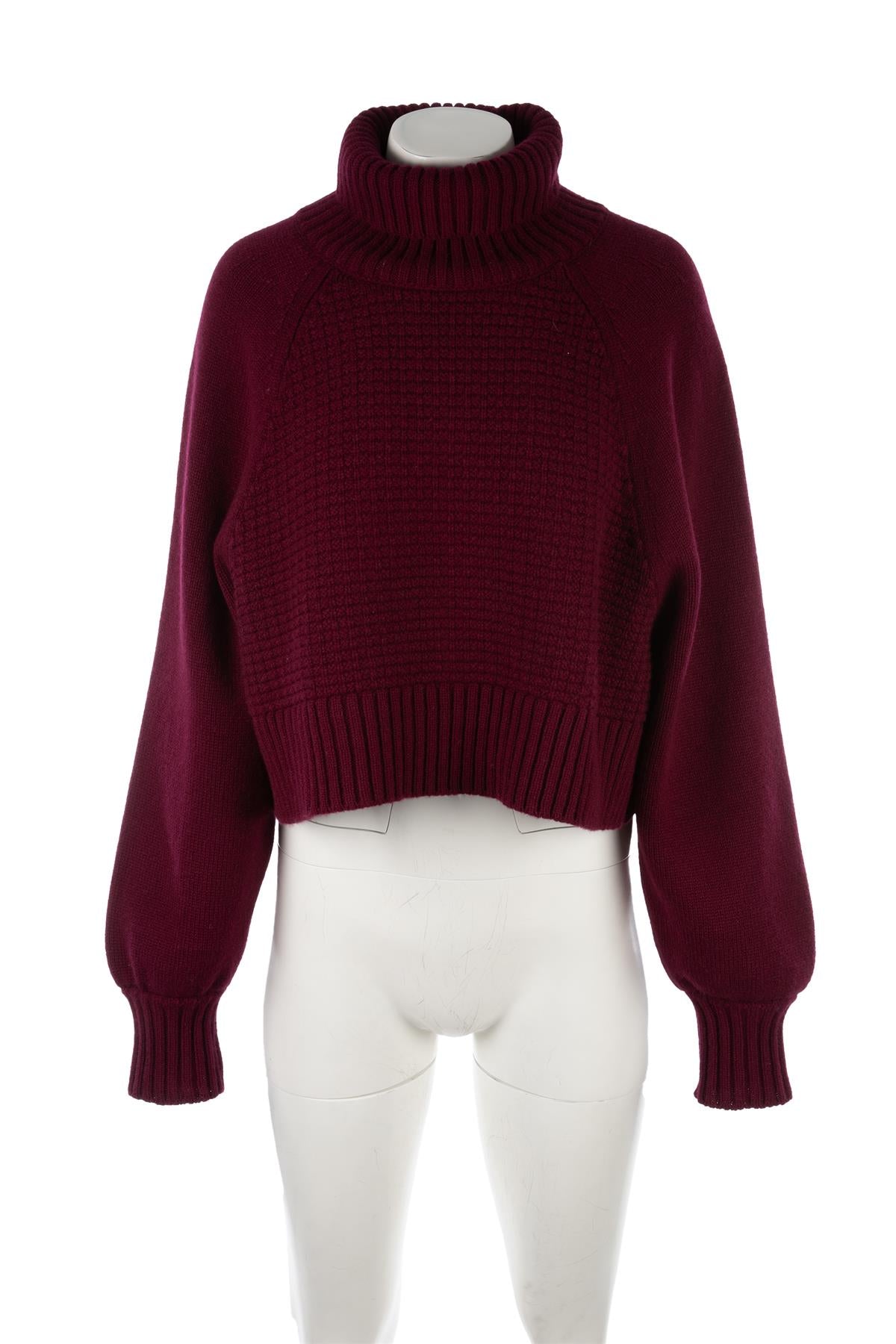 WIGGY KIT BURGUNDY WOOL SWEATER SMALL