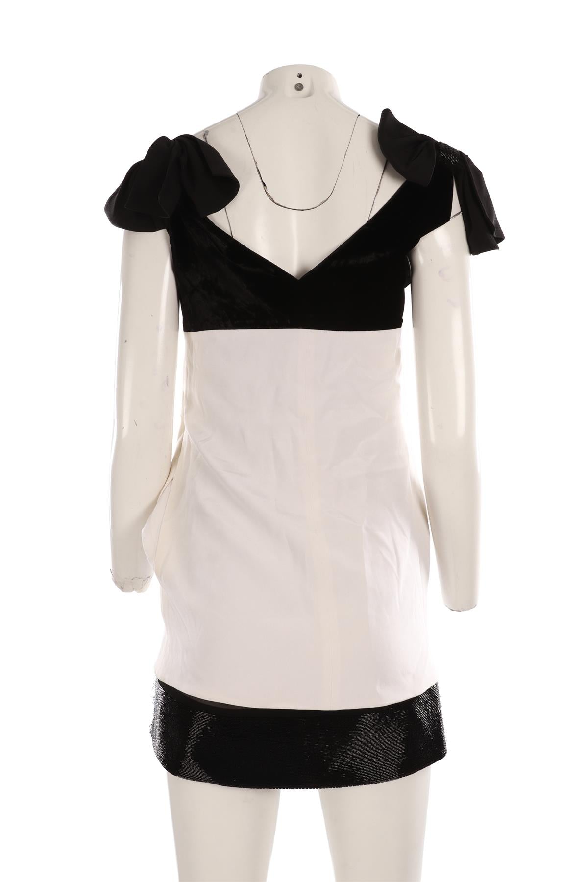 EMILIO PUCCI IVORY SILK MINI DRESS IT 38 UK 6