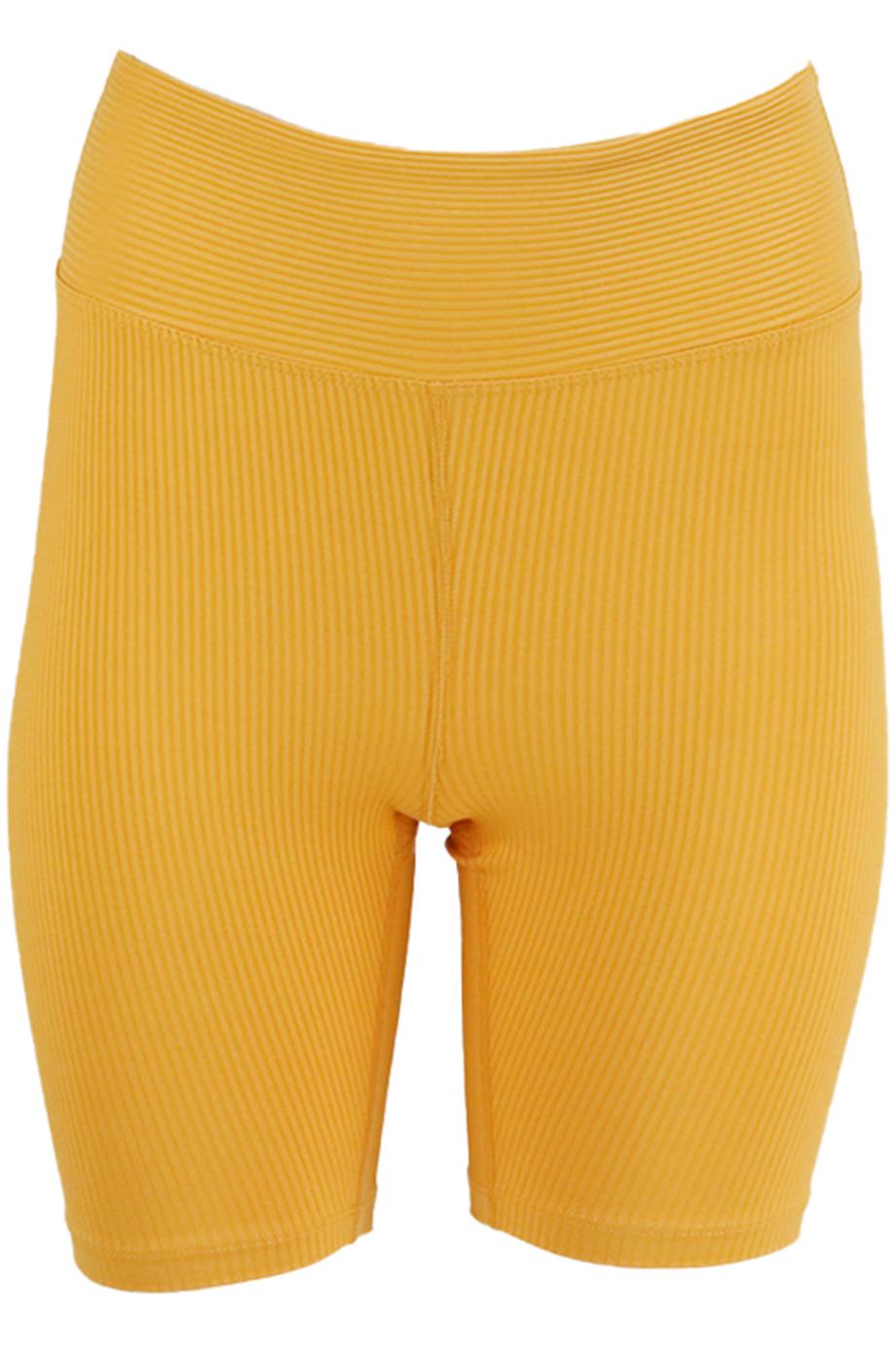 YEAR OF OURS + BANDIER RIBBED STRETCH BIKER SHORTS SMALL