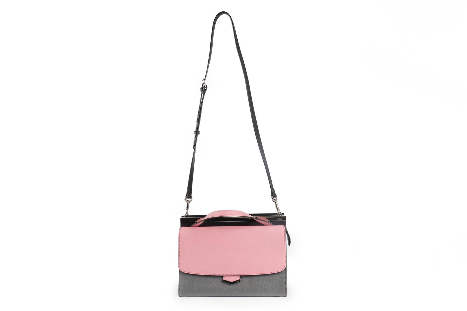 FENDI MULTI DEMI JOUR LEATHER SHOULDER BAG