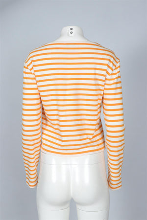 SPORTY & RICH ORANGE COTTON TOP XSMALL