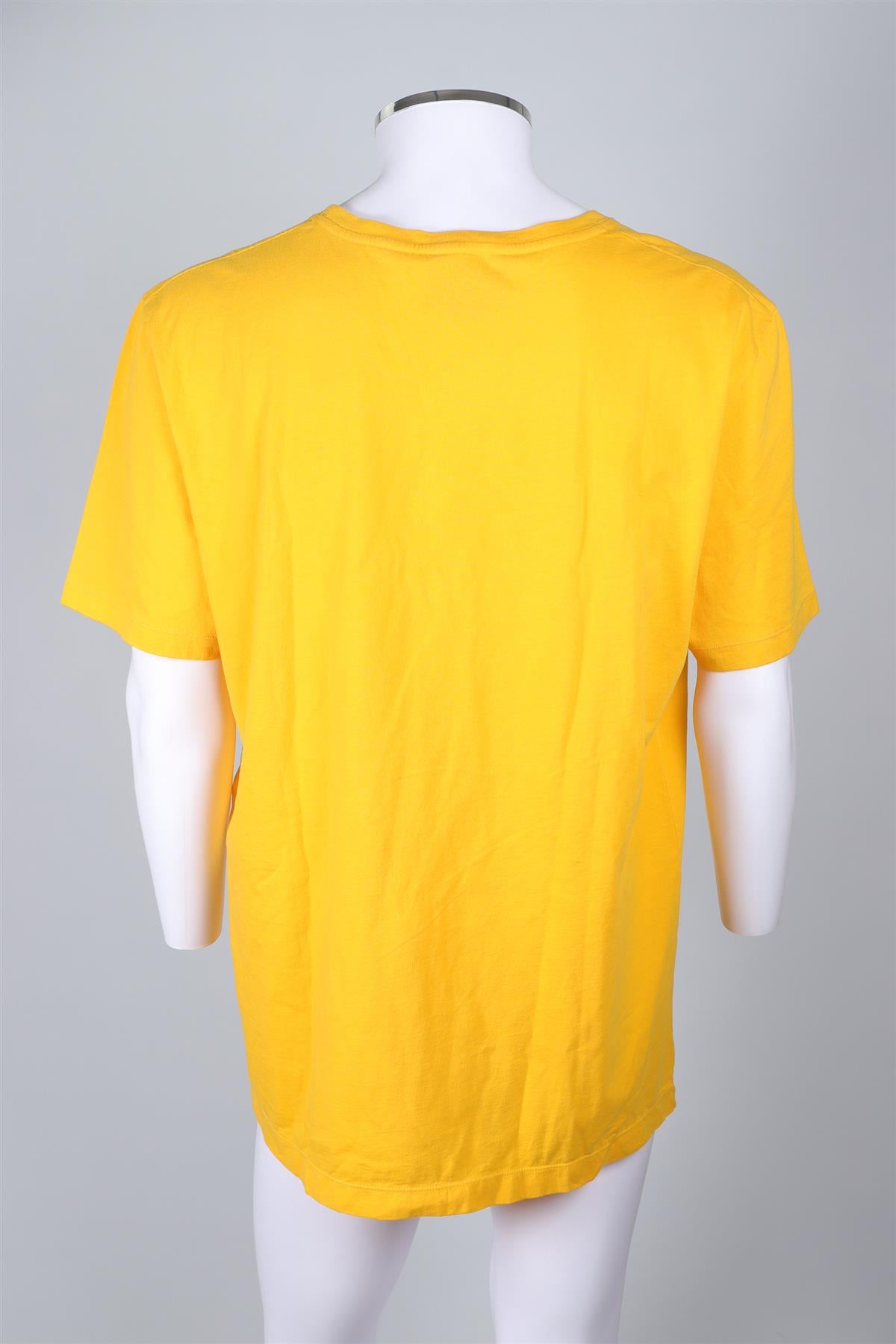 GUCCI YELLOW MEN'S COTTON T-SHIRT XXLARGE