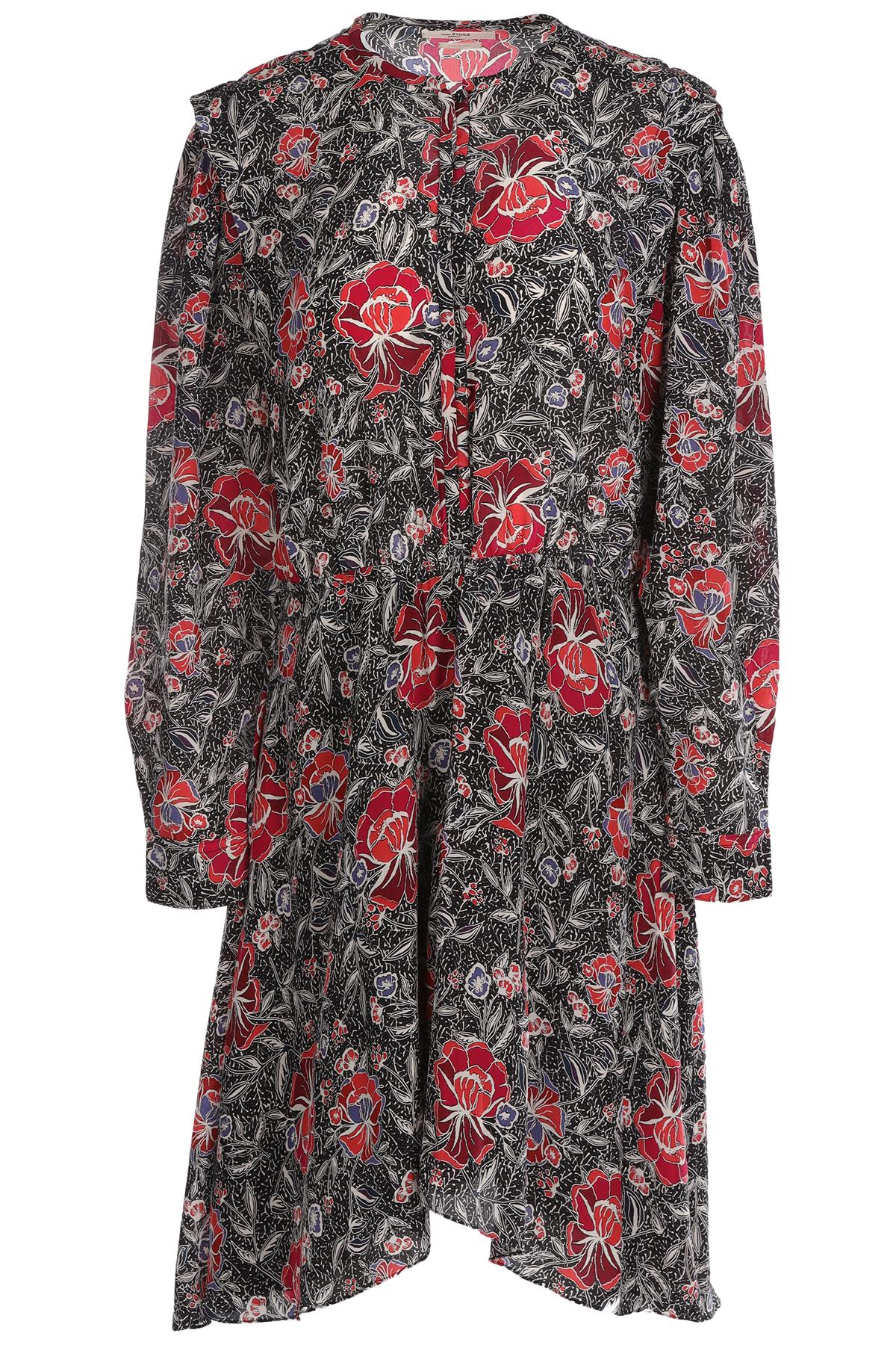 ISABEL MARANT ETOILÉ BLACK SILK MIDI DRESS FR 40 UK 12