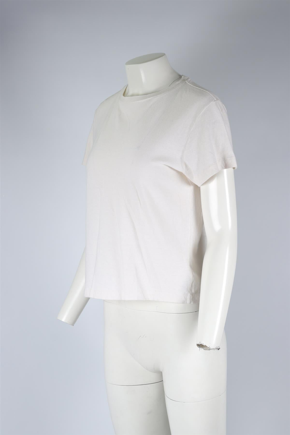 RE/DONE WHITE COTTON T-SHIRT MEDIUM