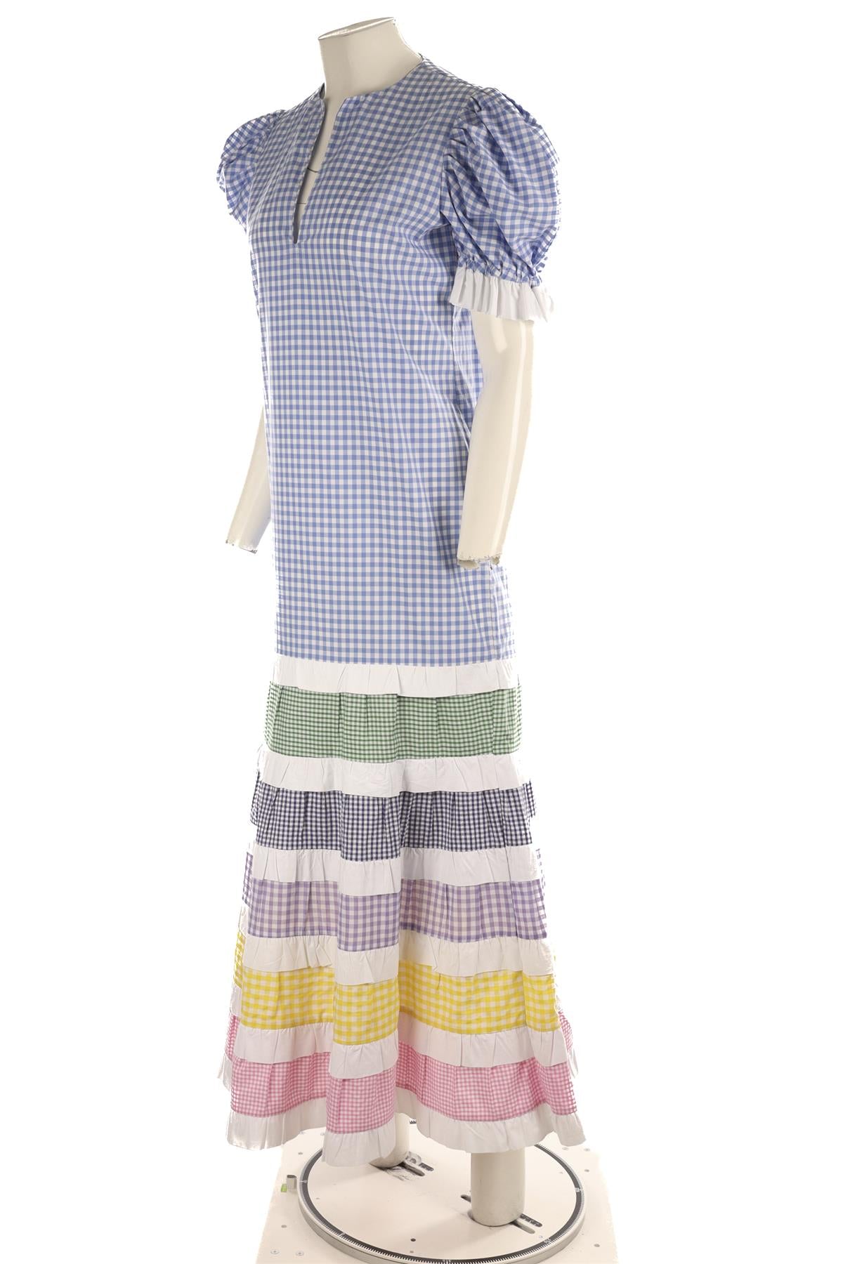IVANA MA LONDON MULTI COTTON MIDI DRESS ONE SIZE
