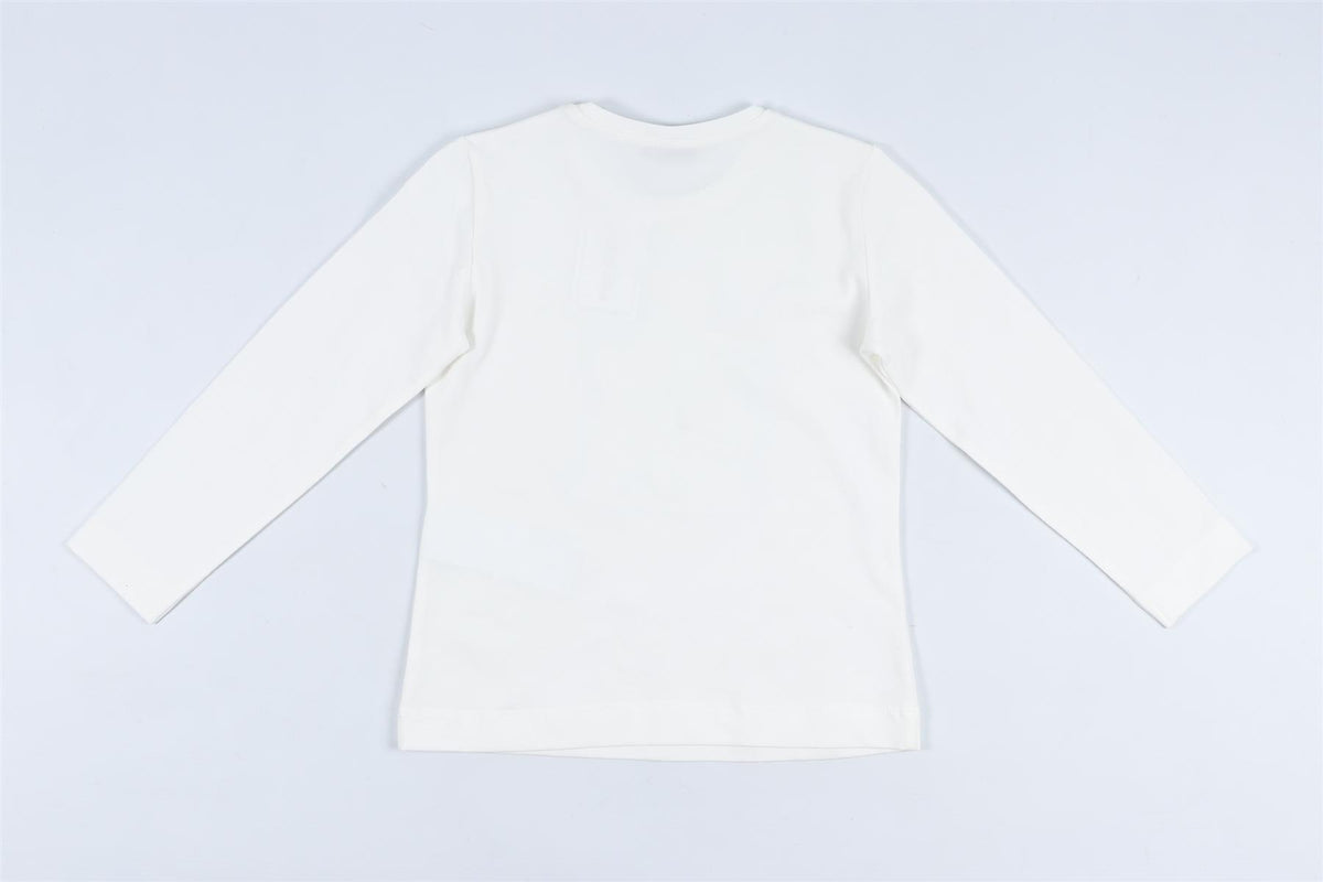 MONNALISA WHITE KIDS GIRLS COTTON TOP 5 YEARS