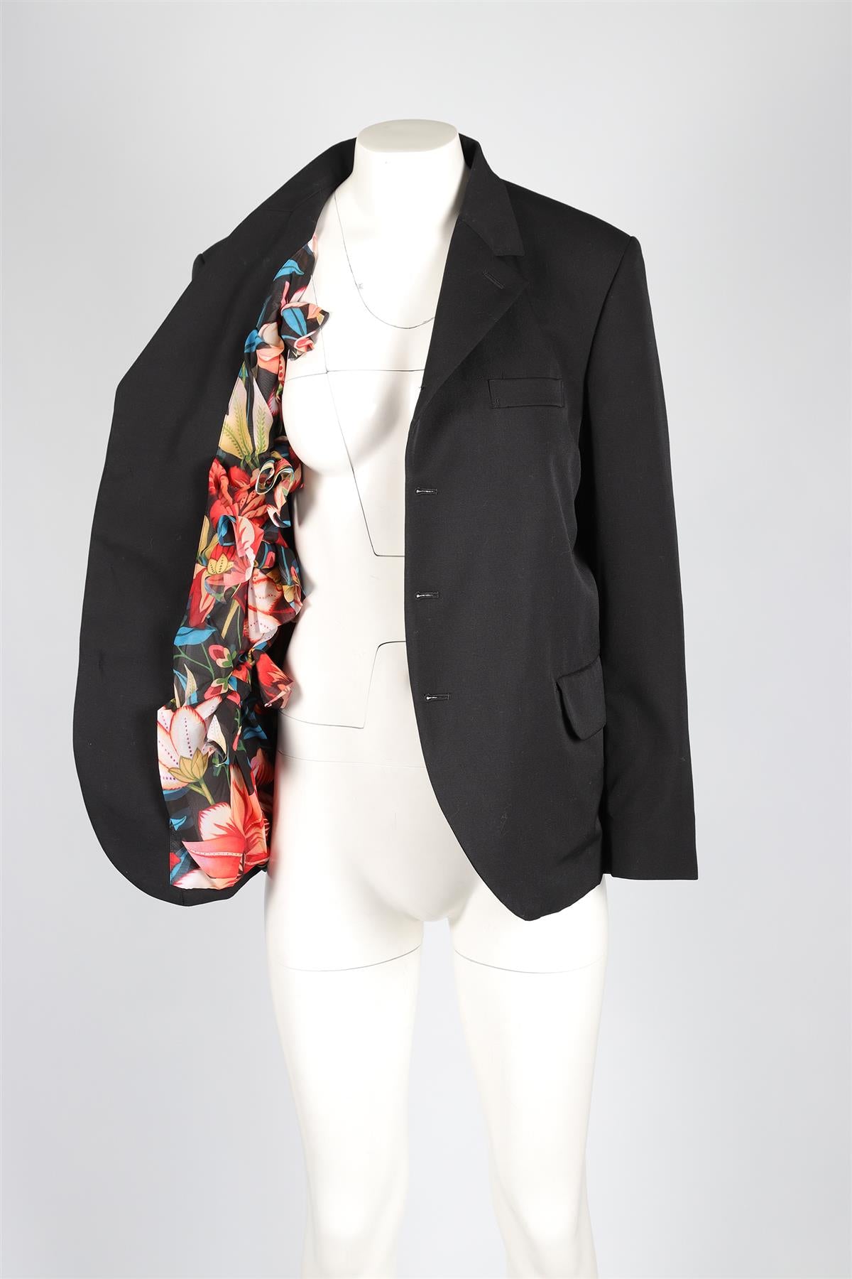 COMME DES GARÇONS BLACK 2024 WOOL BLAZER LARGE
