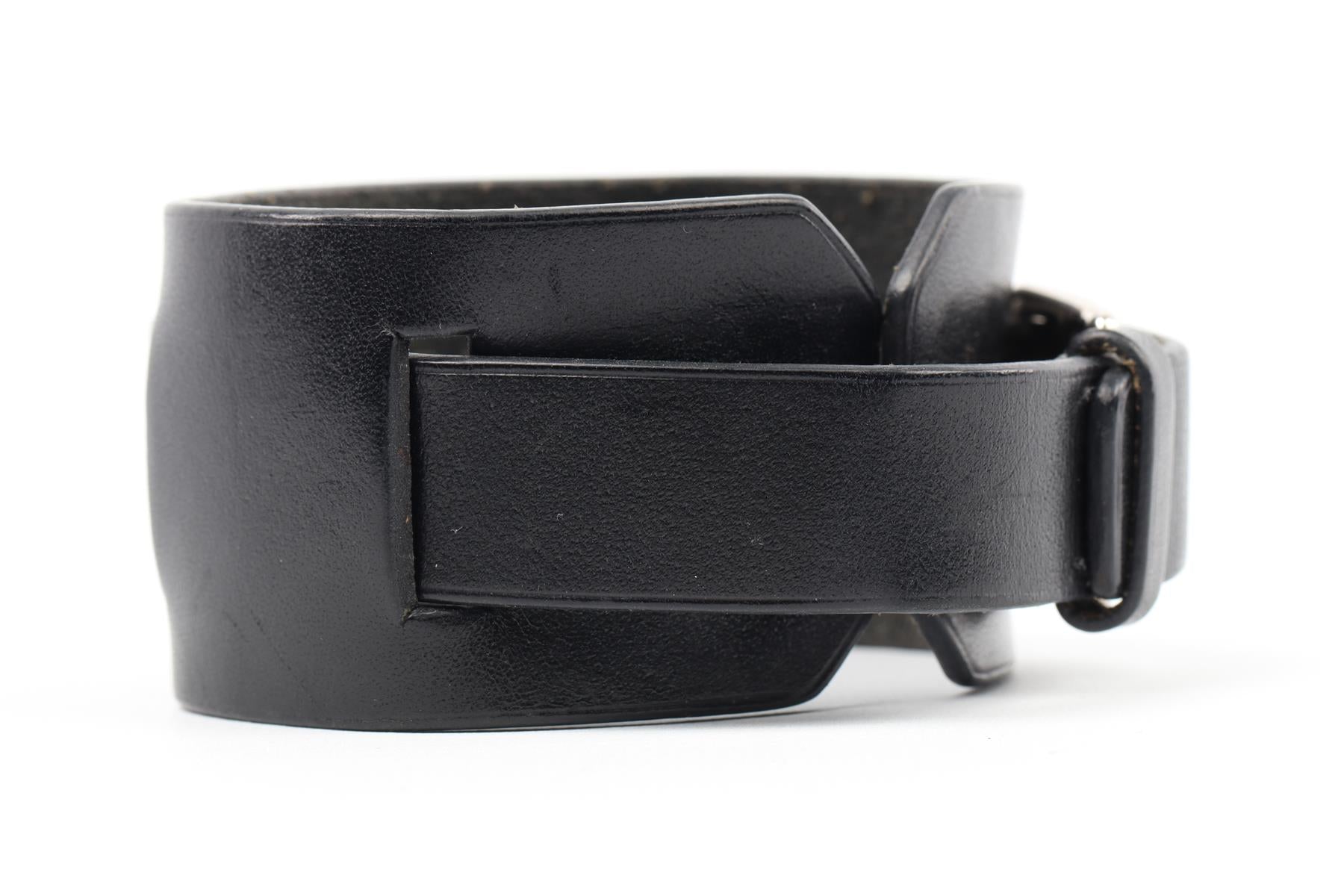 HERMÈS BLACK 2013 LEATHER BRACELET