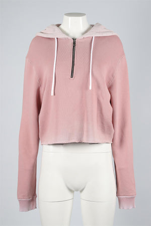 COTTON CITIZEN PINK COTTON HOODIE LARGE