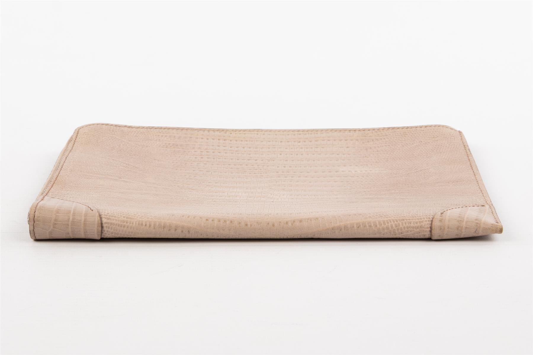 GIVENCHY TAUPE LEATHER CLUTCH