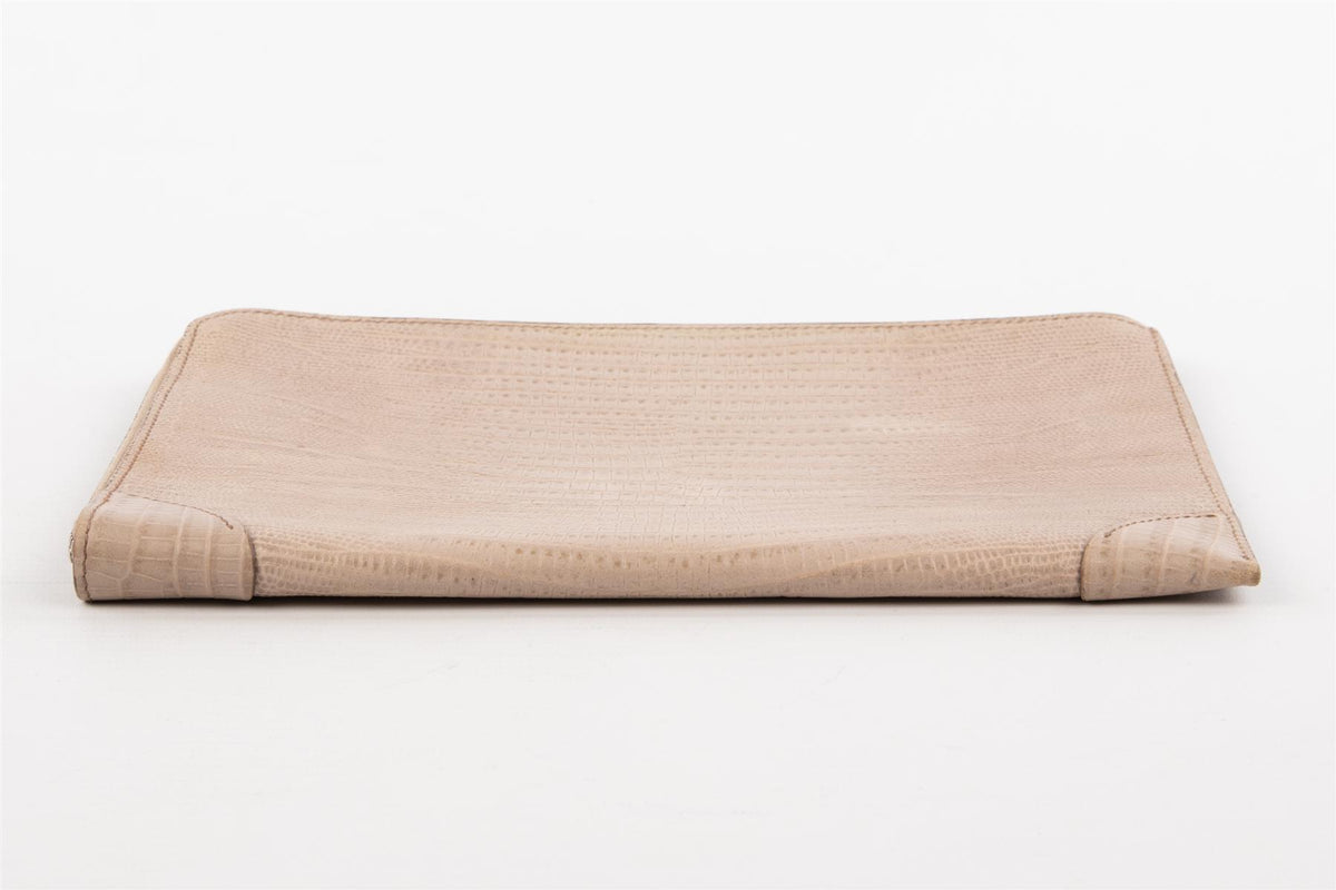 GIVENCHY TAUPE LEATHER CLUTCH