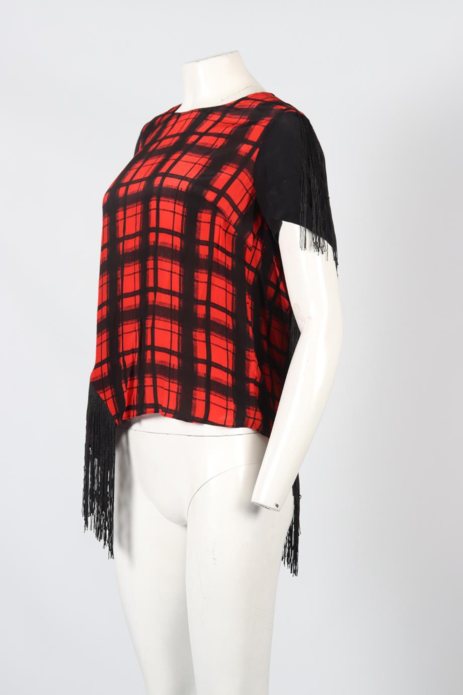 PREEN LINE BY THORNTON BREGAZZI PRINTED CREPE TOP SMALL