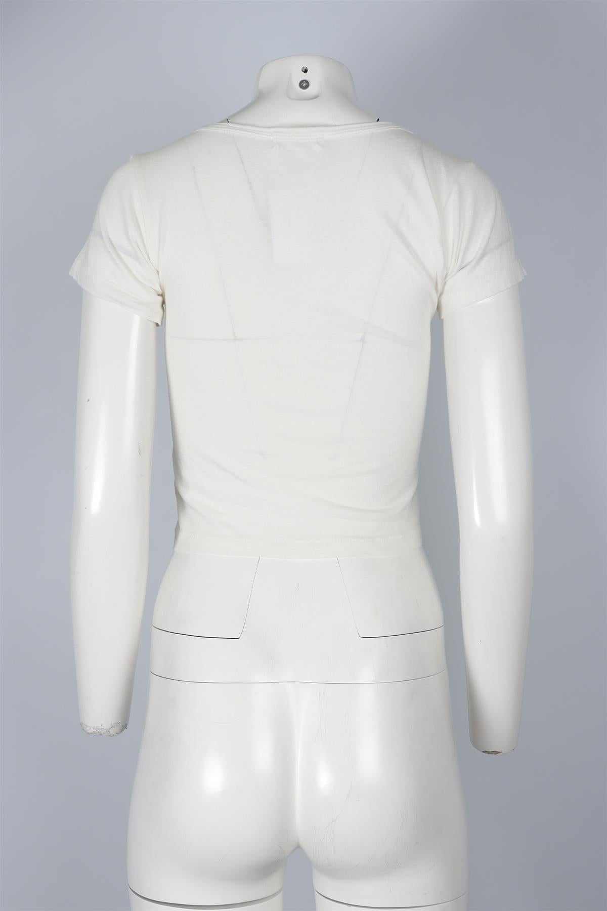 ETERNE CREAM COTTON T-SHIRT XSMALL