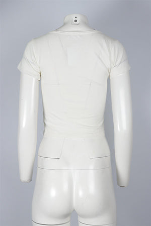 ETERNE CREAM COTTON T-SHIRT XSMALL
