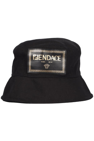 FENDI + VERSACE COTTON BUCKET HAT MEDIUM