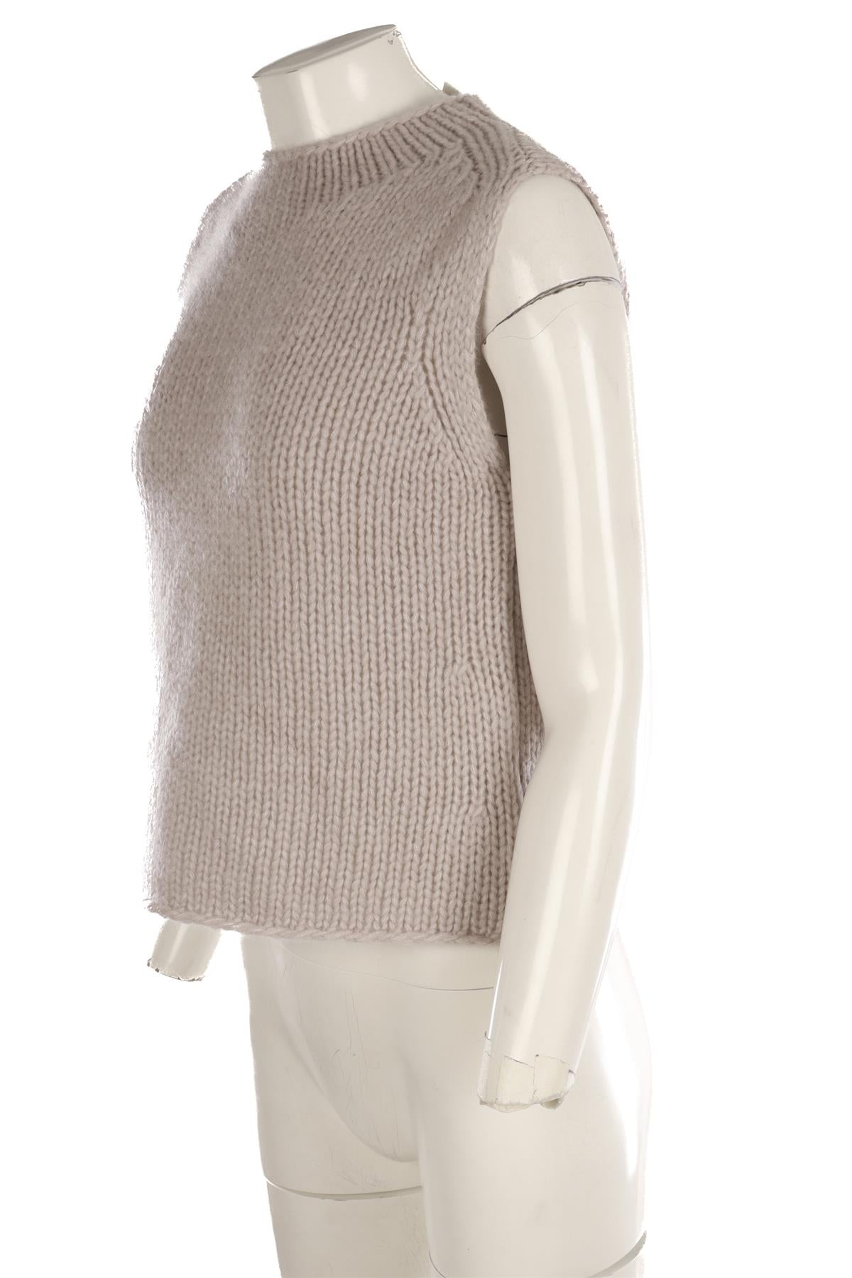 IRIS VON ARNIM GREY CASHMERE VEST SMALL