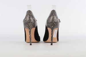 MANOLO BLAHNIK BLACK SUEDE PUMPS EU 37.5 UK 4.5 US 7.5