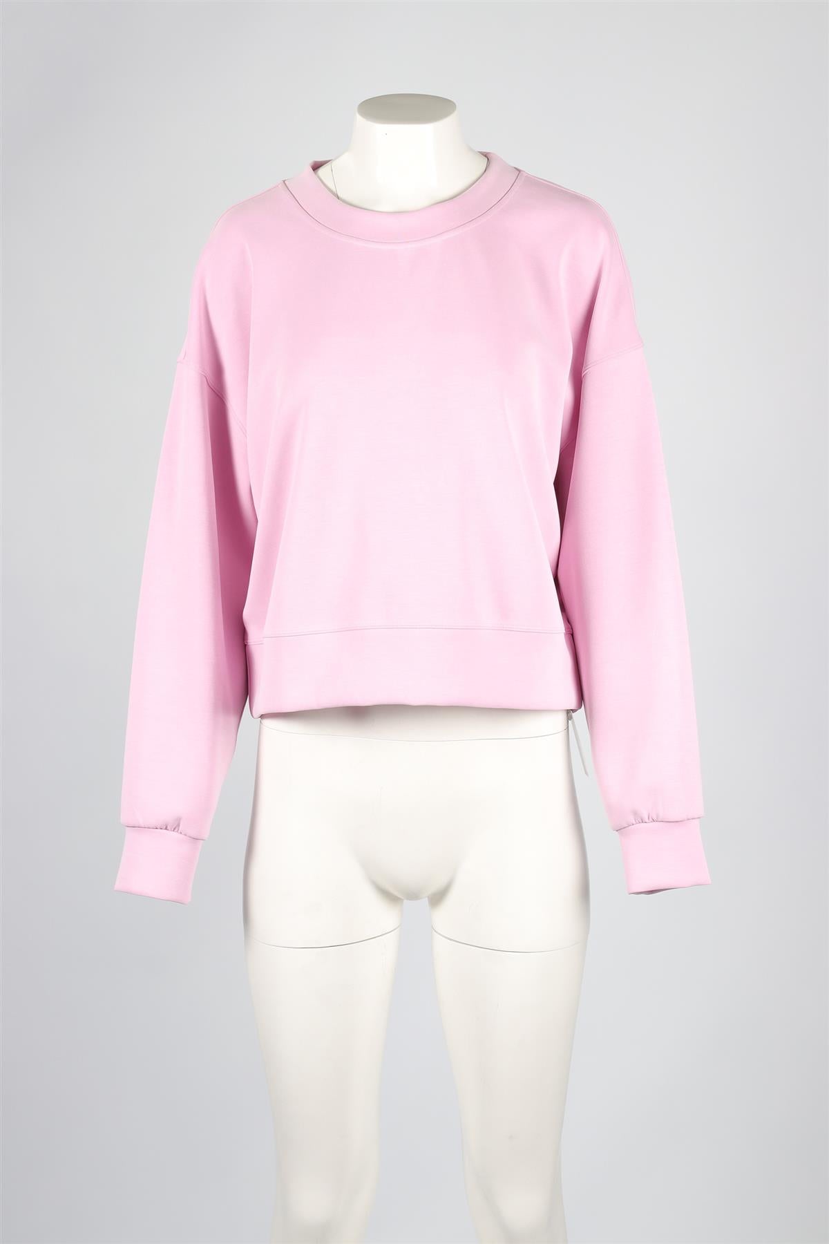 LULULIEMON PINK JERSEY SWEATSHIRT US 8 UK 12