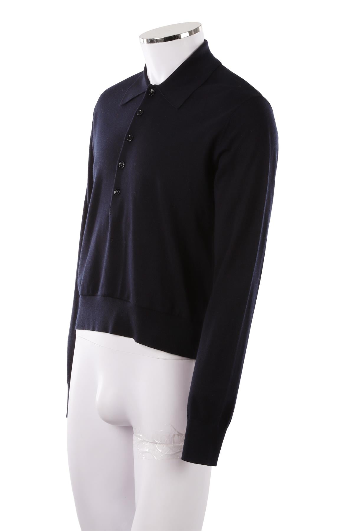 NAVY MEN'S WOOL SWEATER