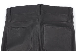 M.I.H BLACK LEATHER SKINNY PANTS W25 UK 6-8