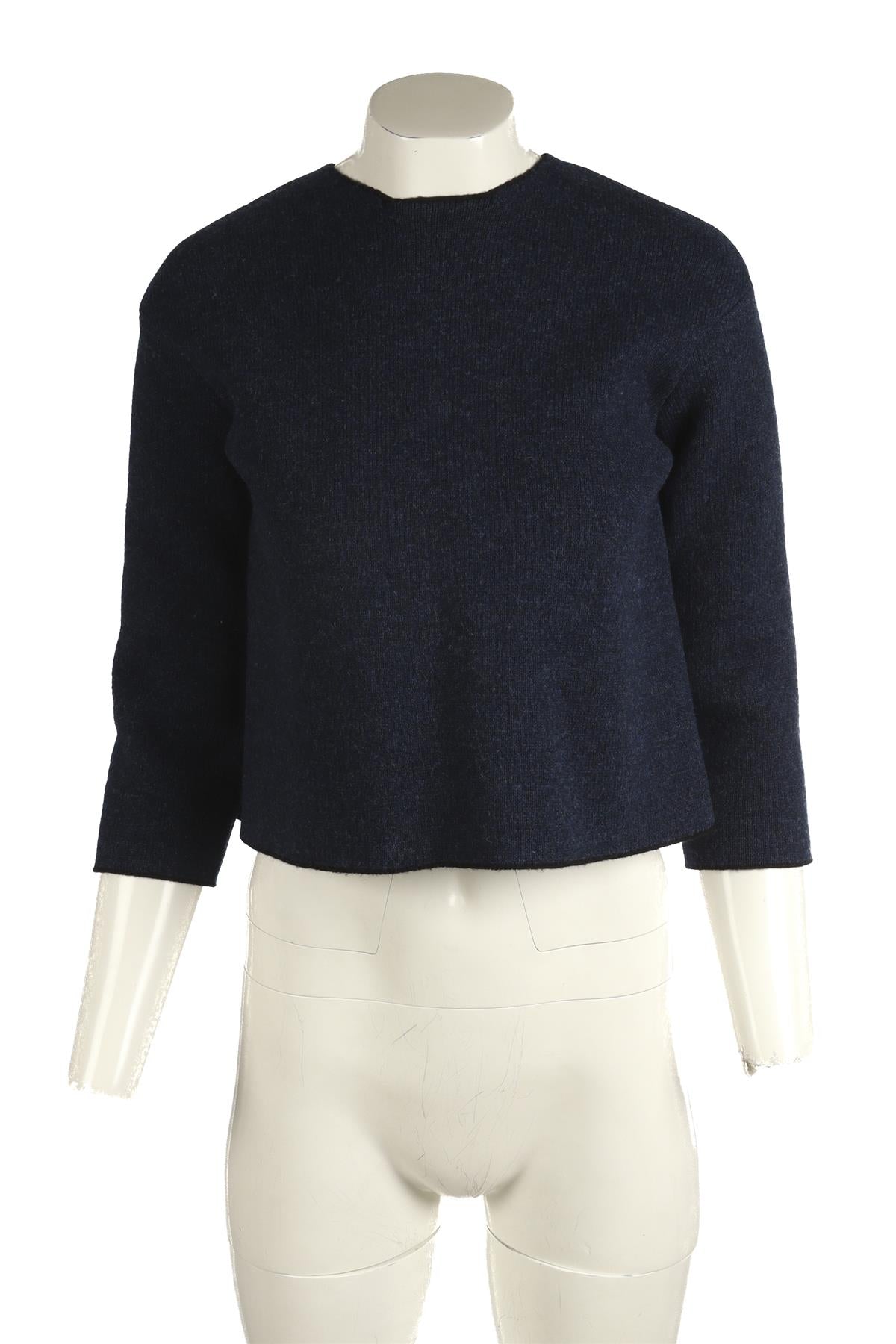 SONIA RYKIEL BLUE WOOL TOP SMALL