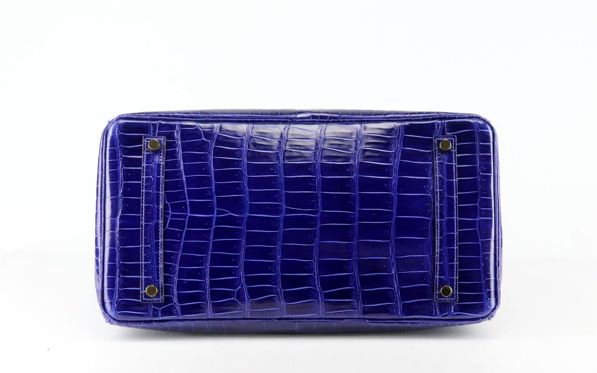 HERMÈS 2014 BIRKIN 35CM POROSUS CROCODILE LEATHER BAG