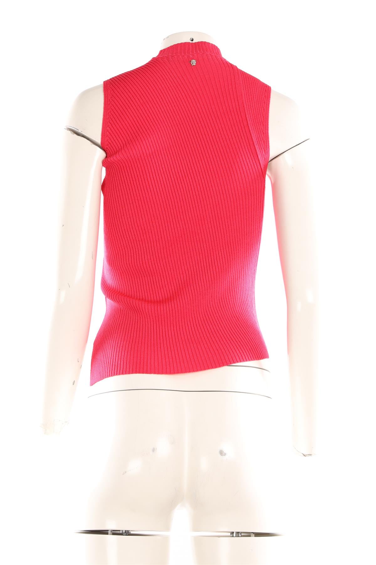 VERSACE PINK KNIT TOP IT 42 UK 10