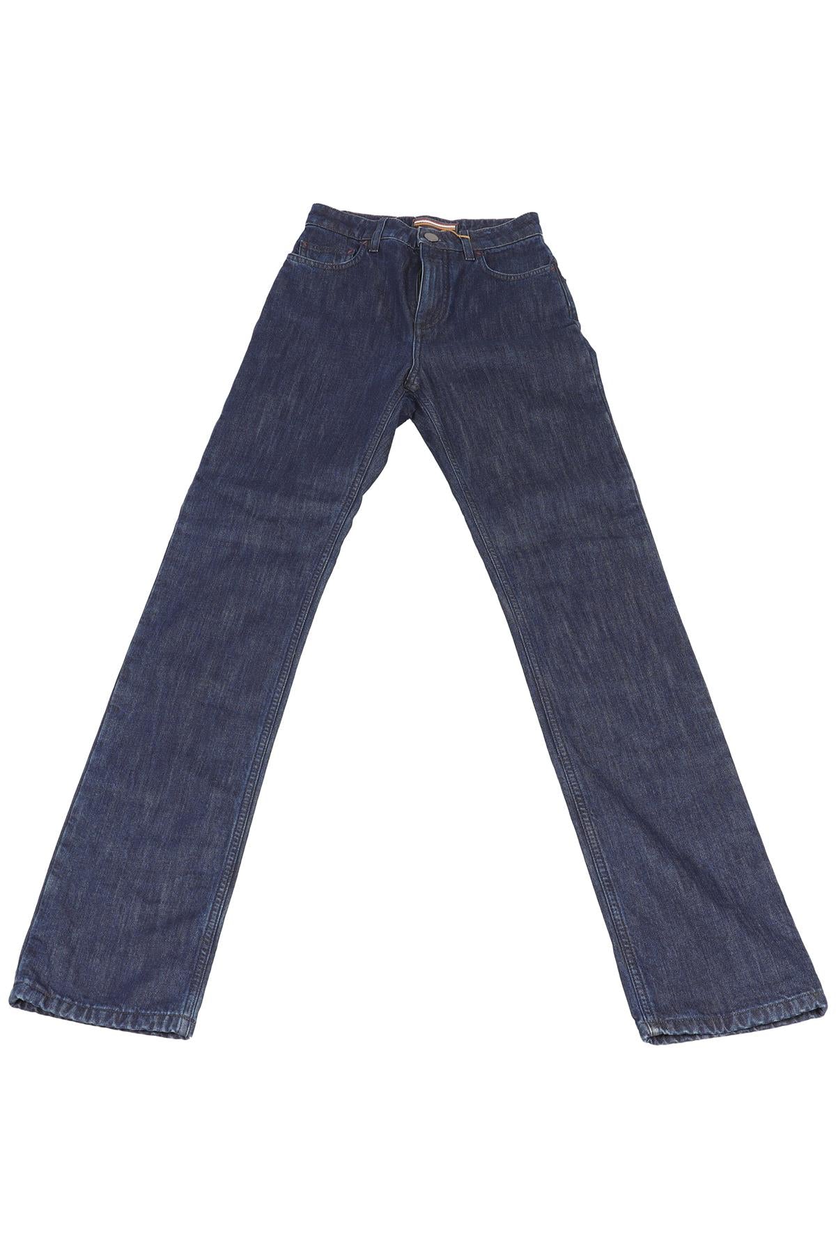 LORO PIANA BLUE HIGH RISE FLARED JEANS IT 36 UK 4