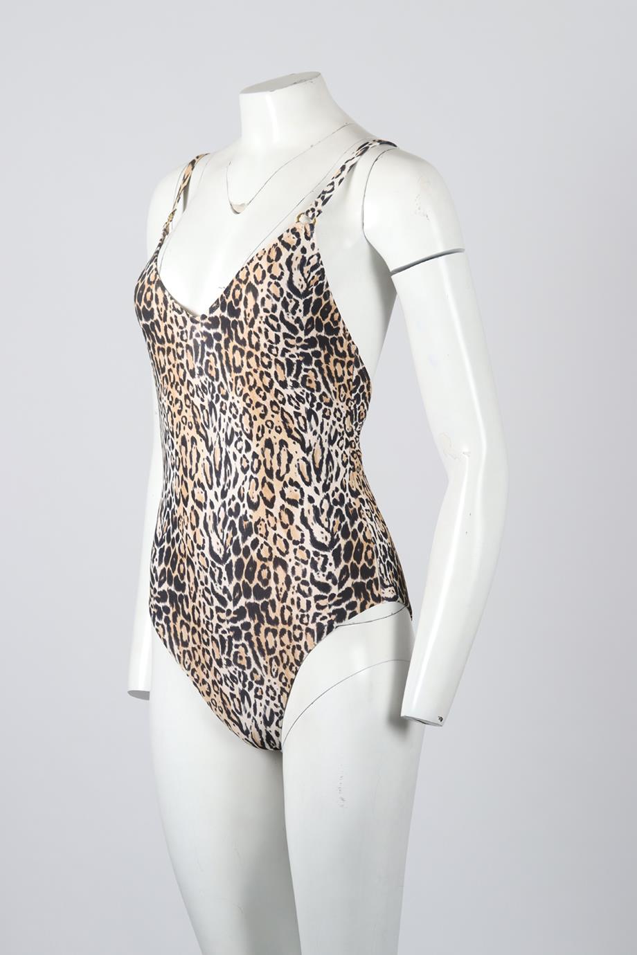 MELISSA ODABASH LEOPARD PRINT SWIMSUIT UK 10