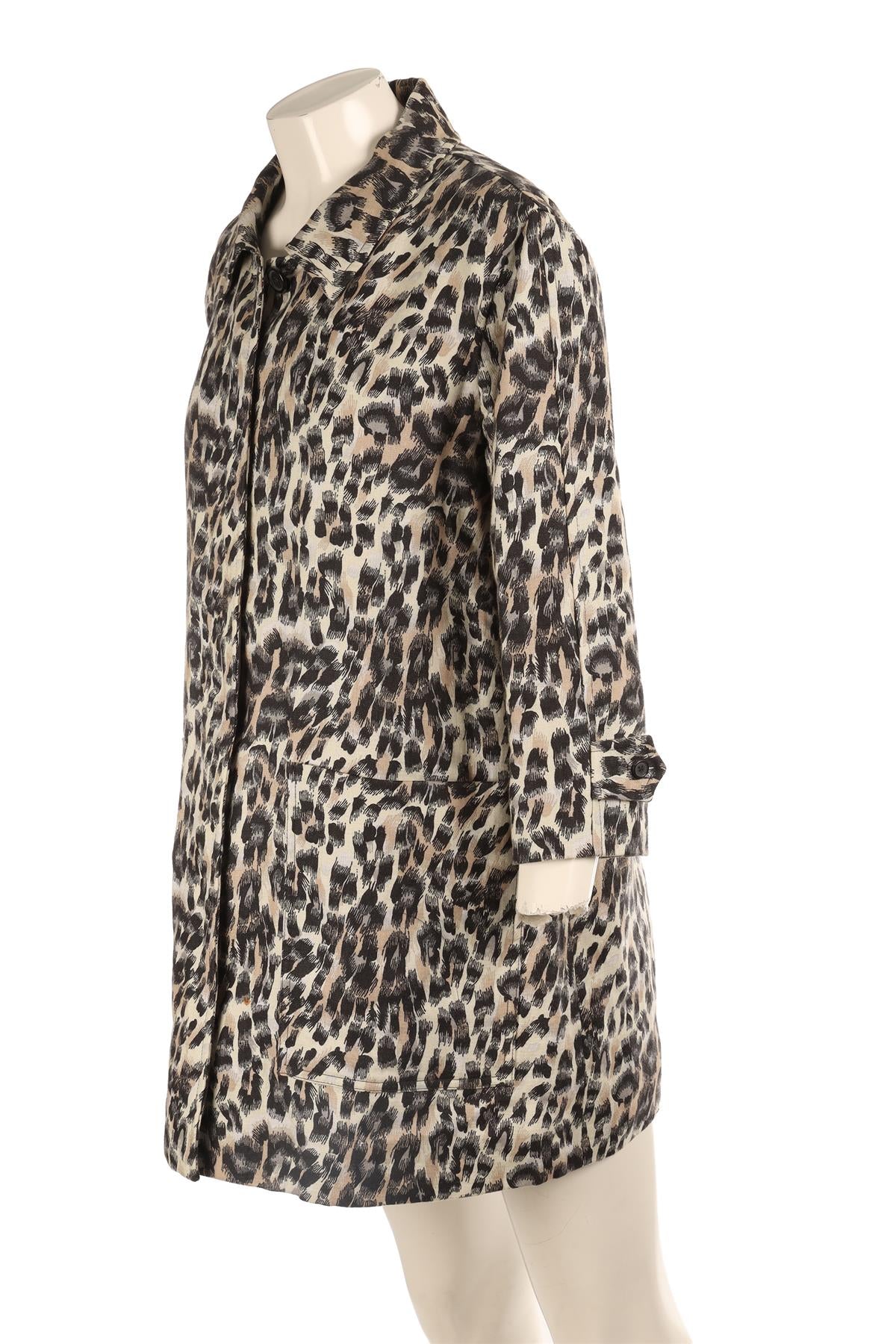 CHLOÉ BEIGE LINEN COAT FR 44 UK 16 US 12