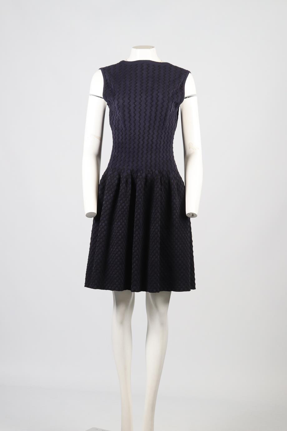 AZZEDINE ALAÏA COTTON BLEND MINI DRESS FR 42 UK 14