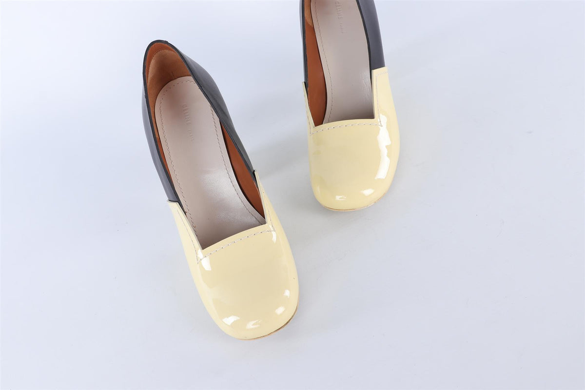 CELINE BLACK LEATHER PUMPS EU 38 UK 5