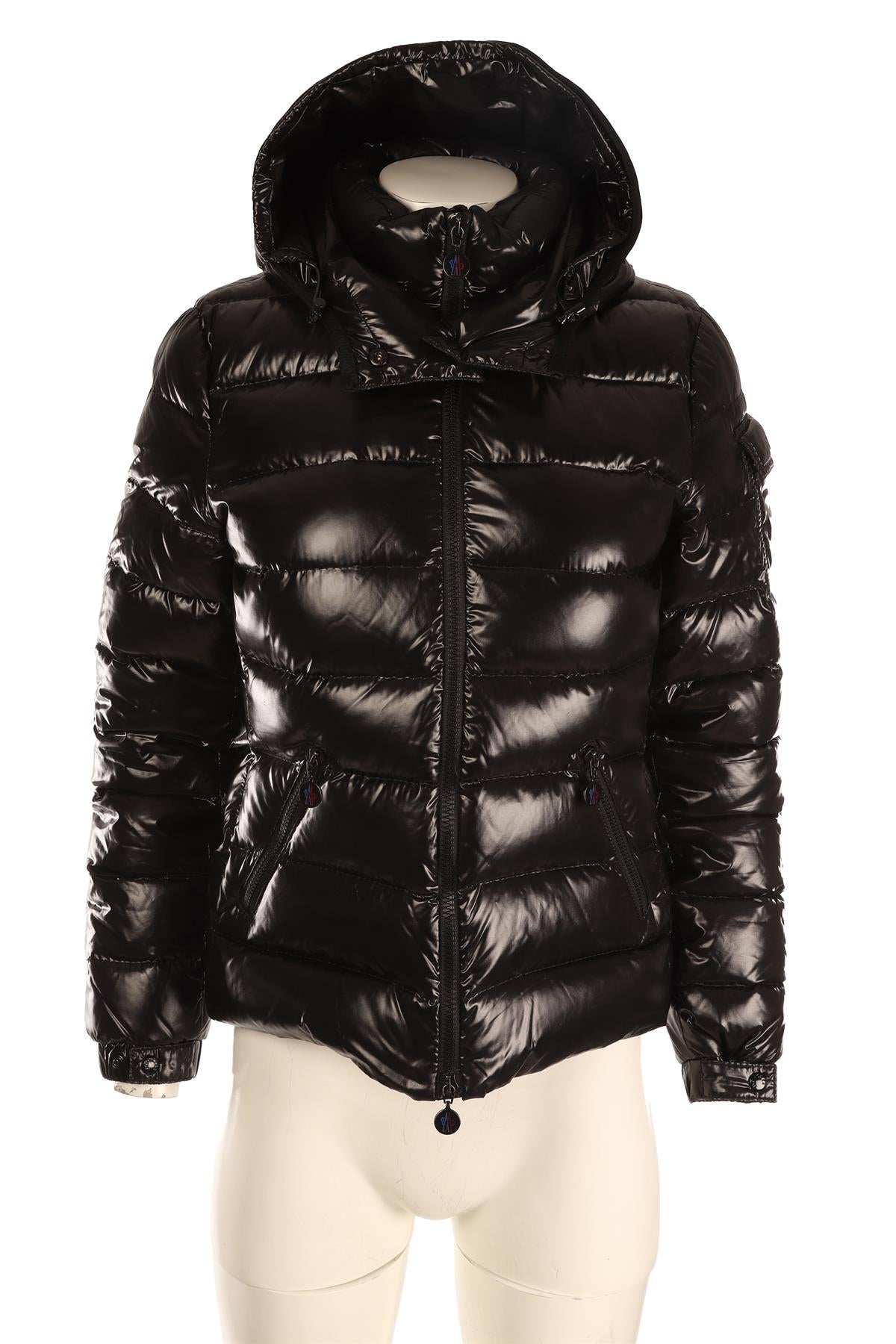 MONCLER BLACK PADDED DOWN JACKET 1 UK 10