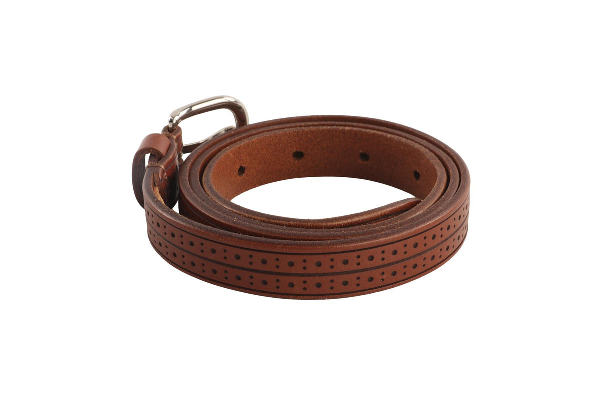 ISABEL MARANT BROWN LEATHER WAIST BELT MEDIUM