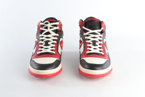 GUCCI RED MAC80 LEATHER SNEAKERS EU 40 UK 7 US 10