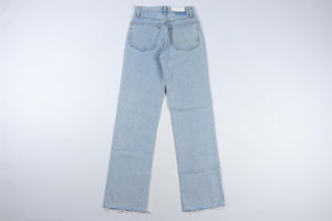 RE/DONE BLUE HIGH RISE STRAIGHT LEG JEANS W24 UK 6