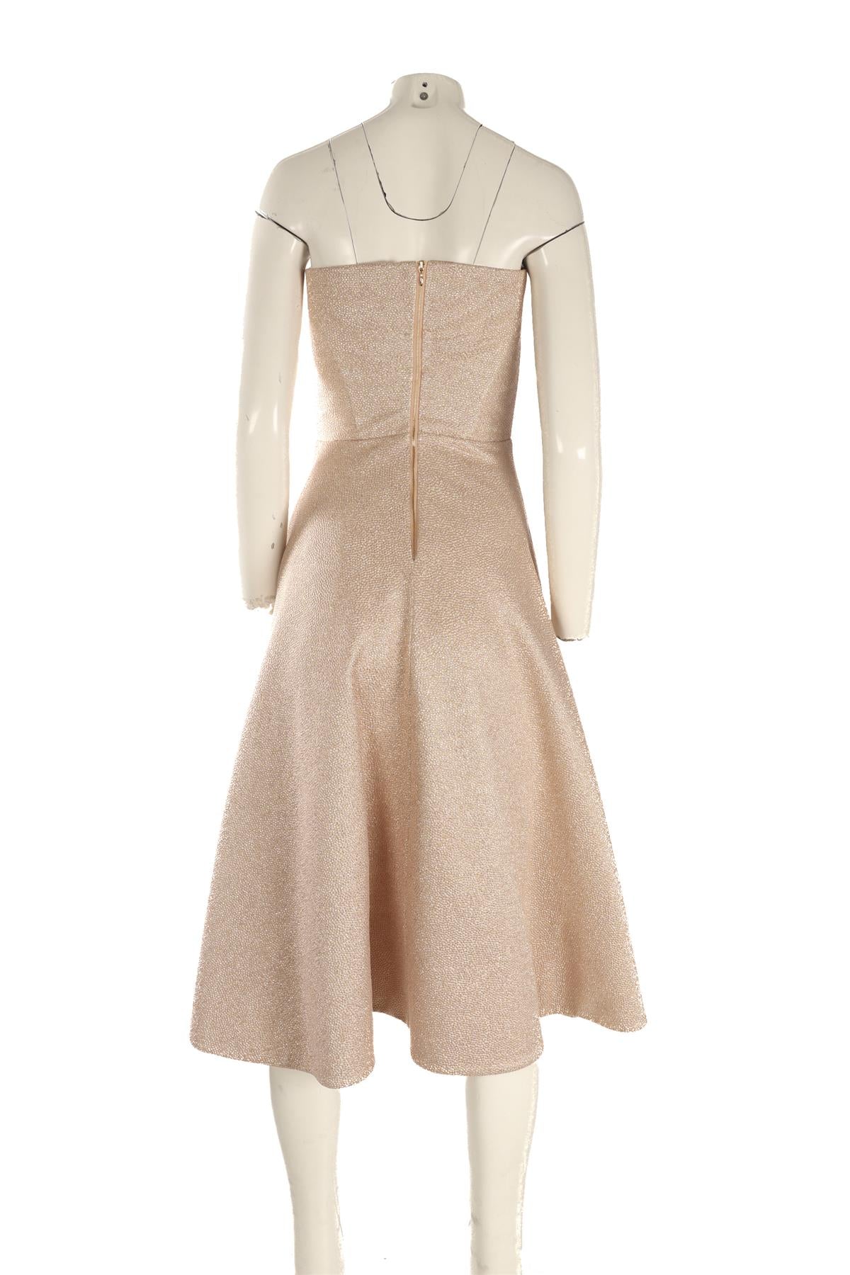 ROCHAS PINK JACQUARD MIDI DRESS UK 10