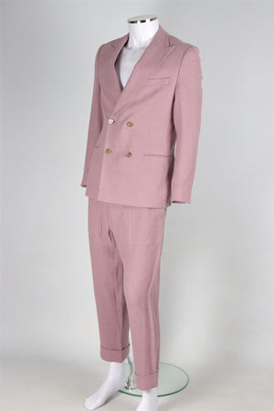 NANUSHKA PINK MEN'S RAMIE TWO PIECE SUIT EU 48 UK/US CHEST 36/W30