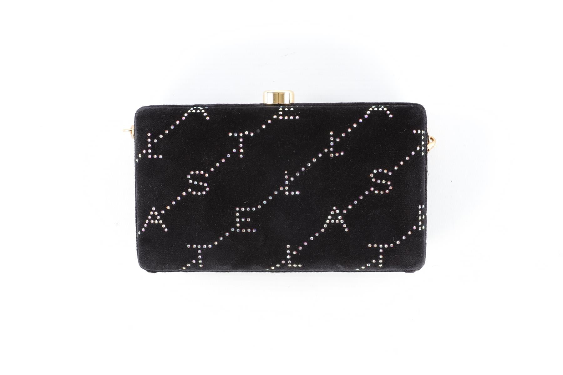STELLA MCCARTNEY BLACK VELVET CLUTCH