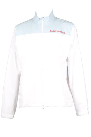 J LINDEBERG WHITE MEN'S SHELL JACKET XLARGE