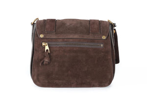PROENZA SCHOULER BROWN PS1 SMALL SUEDE SHOULDER BAG
