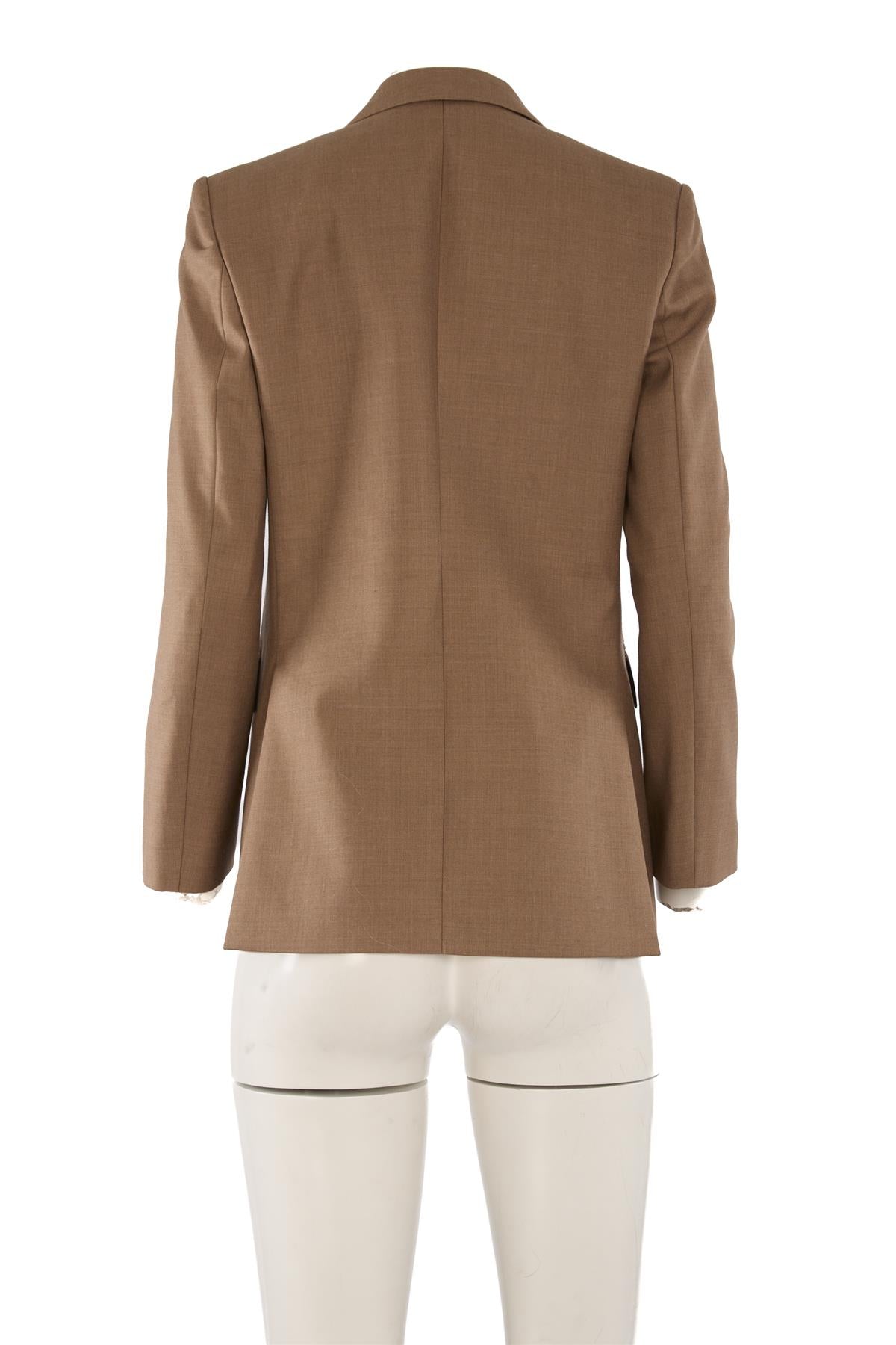 BURBERRY BROWN WOOL BLAZER UK 6