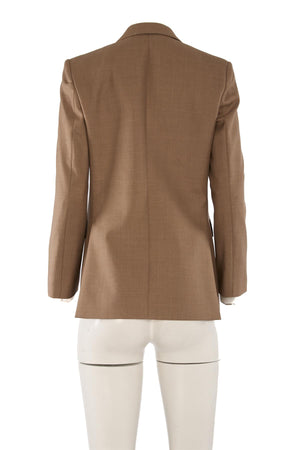 BURBERRY BROWN WOOL BLAZER UK 6