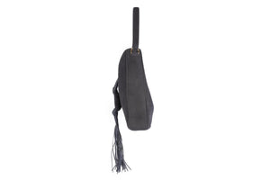 ALTUZARRA NAVY GHIANDA SUEDE SHOULDER BAG