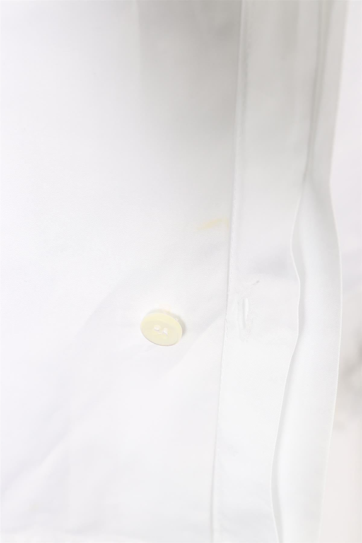 DOLCE & GABBANA GOLD WHITE MEN'S COTTON SHIRT SIZE 16.5 XXLARGE