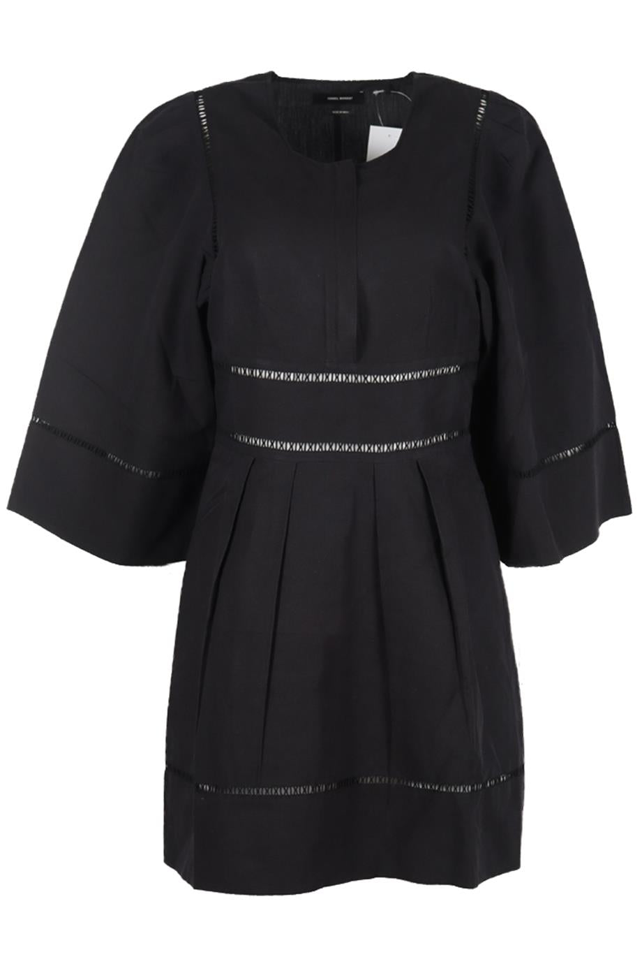 ISABEL MARANT COTTON AND LINEN BLEND MINI DRESS FR 40 UK 12