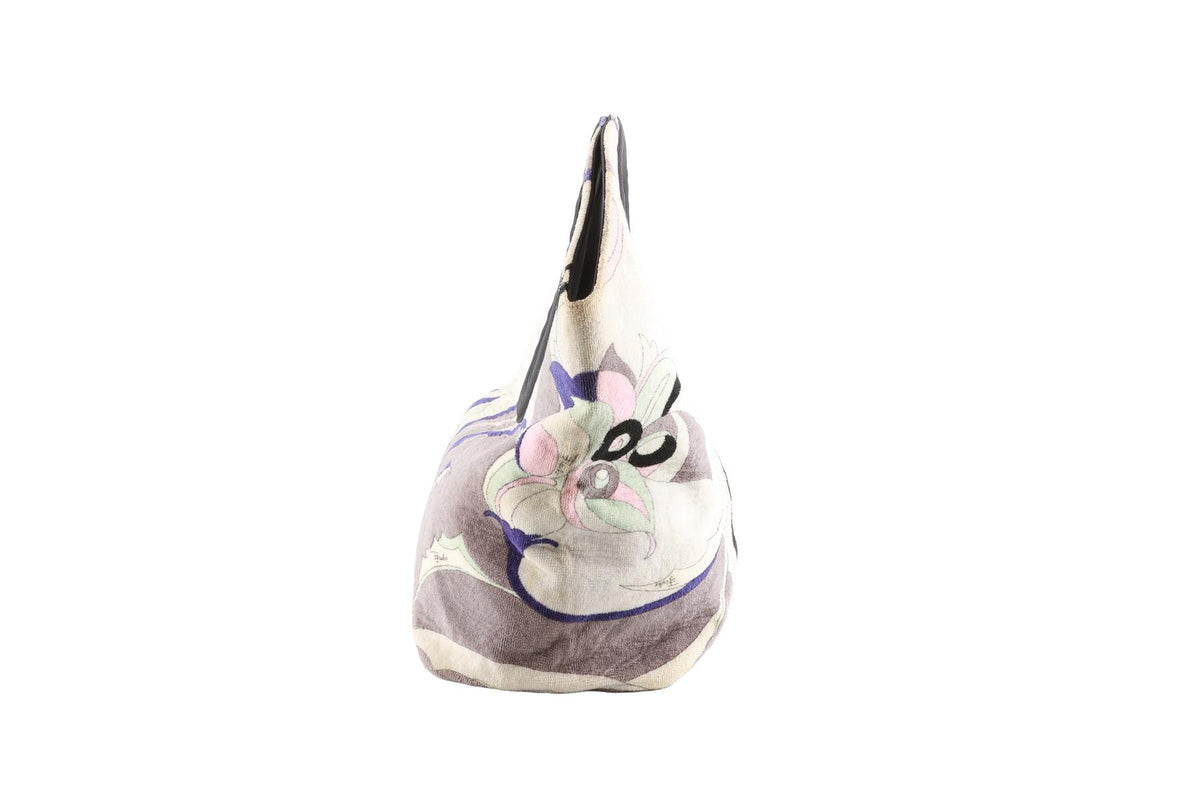 EMILIO PUCCI MULTI TERRY CLOTH TOTE BAG