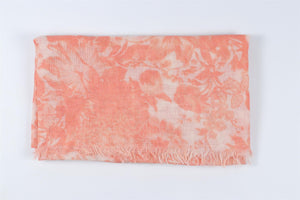 STELLA MCCARTNEY PEACH SILK SCARF