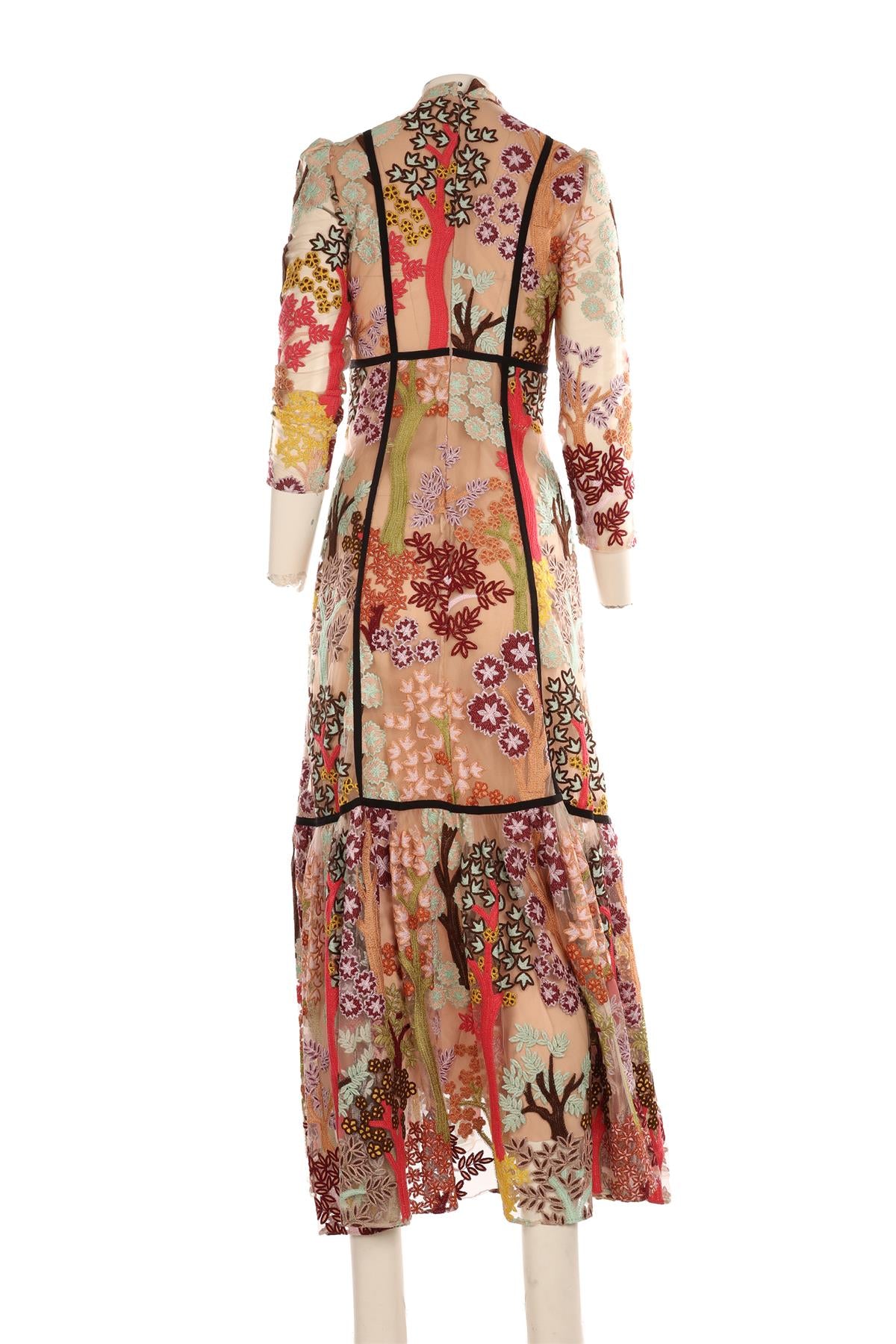 GIAMBATTISTA VALLI MULTI TULLE MAXI DRESS IT 44 UK 12
